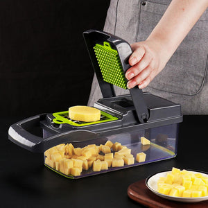 New Vegetable Fruit Slicer Grater Cutter Peeler Multifunctional Potato Peeler Carrot Grater Drain Basket Kitchen Tool