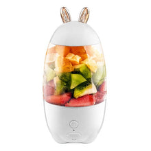 Load image into Gallery viewer, Portable Juicer Household Electric Juice Cup Fruits USB Charging Mini Smoothie Blender Outgoing Juicer Extractor Rabbit Shape

